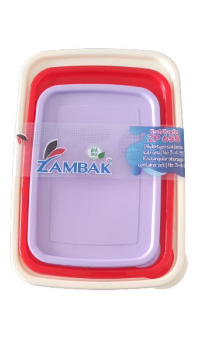 Set 3 Caserola Alimentare Cu Capac, 1.25L, 2L, 3L Casidora