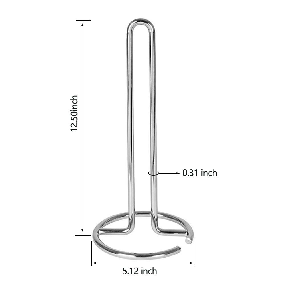 Suport De Metal Pentru Rola De Hartie, Prosoape de Hartie, Argintiu, 13x32 Cm Casidora