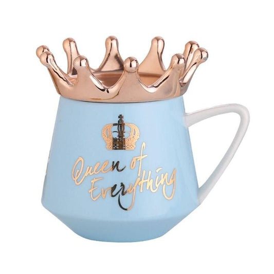 Cana Ceai/Cafea, Queen of Everything, Capac Auriu In Forma de Coroana, In Cutie Cadou, 100ML Casidora