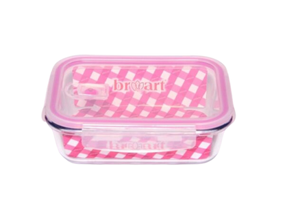 Caserola Sticla Termorezistenta Cu Capac Si Garnitura Etansa, Supapa Aer, 22x17.5x7 Cm, 1.5L Casidora