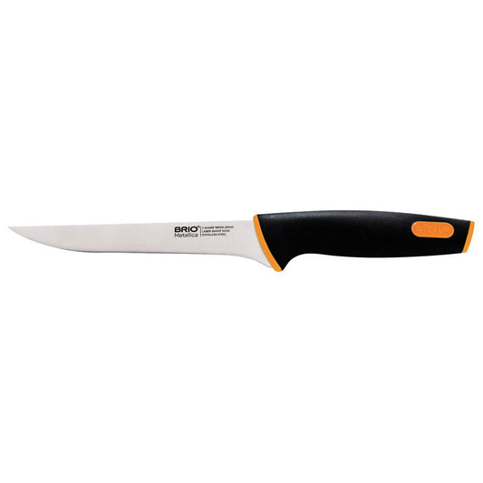 Cutit Otel Inoxidabil Pentru Dezosat, Brio Metallica, Maner Ergonomic Antialunecare, 16 Cm Casidora