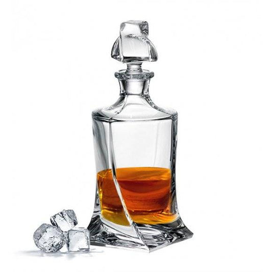 Decantor Whisky, BOHEMIA CRISTAL, 850ML, Model Quadro Casidora