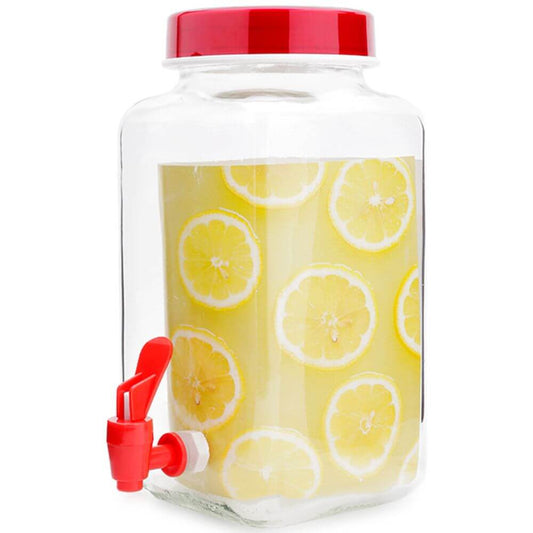 Dispenser Limonada Herevin, 3L, cu Robinet, Sticla/Plastic Casidora