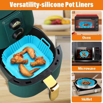 Forma silicon pentru airfryer si cuptor, patrata, 20x20x6.5 cm Casidora