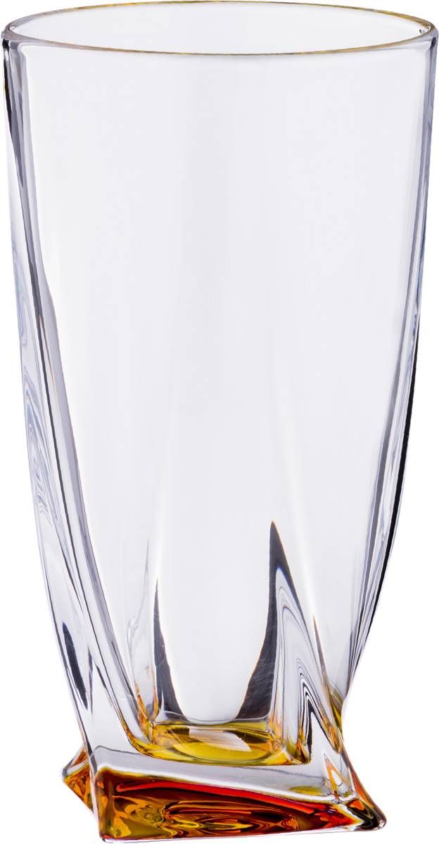 Set 6 Pahare BOHEMIA CRISTAL Quadro, 350 ML, Multicolor Casidora
